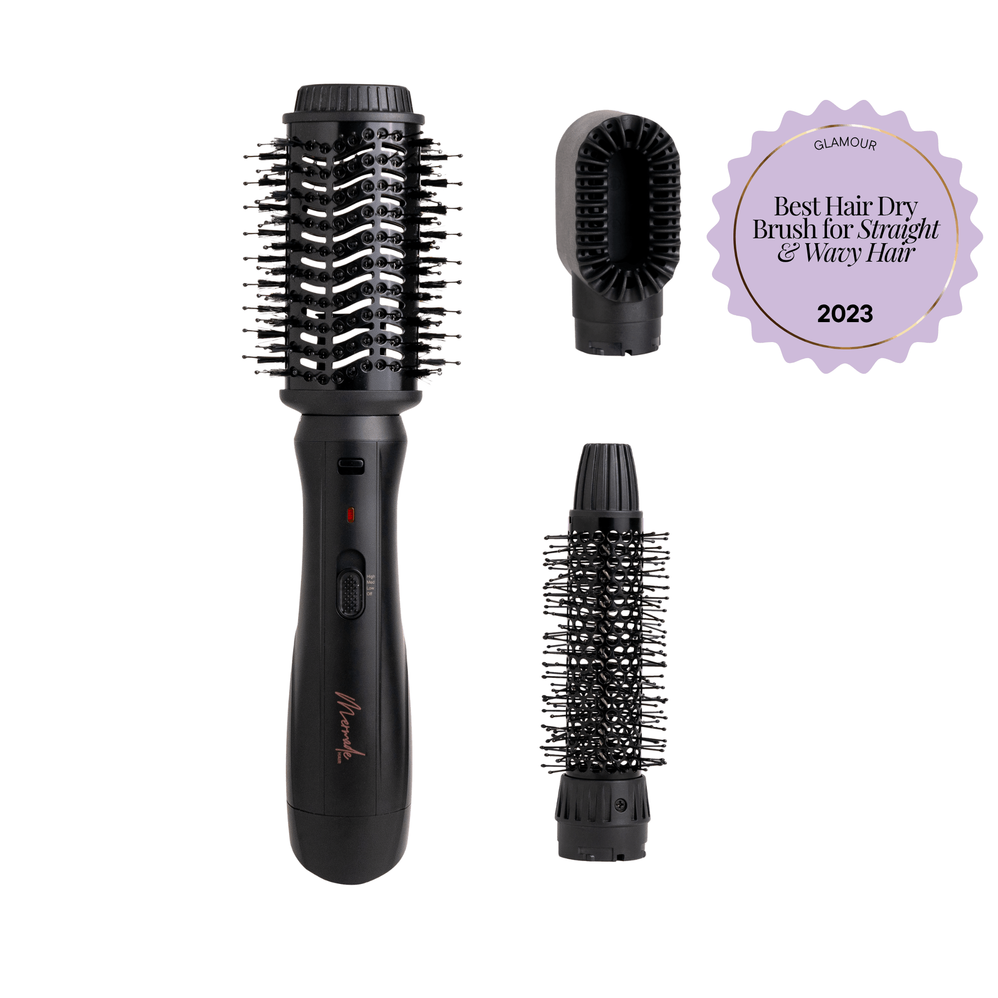 Interchangeable Blow Dry Brush - Black