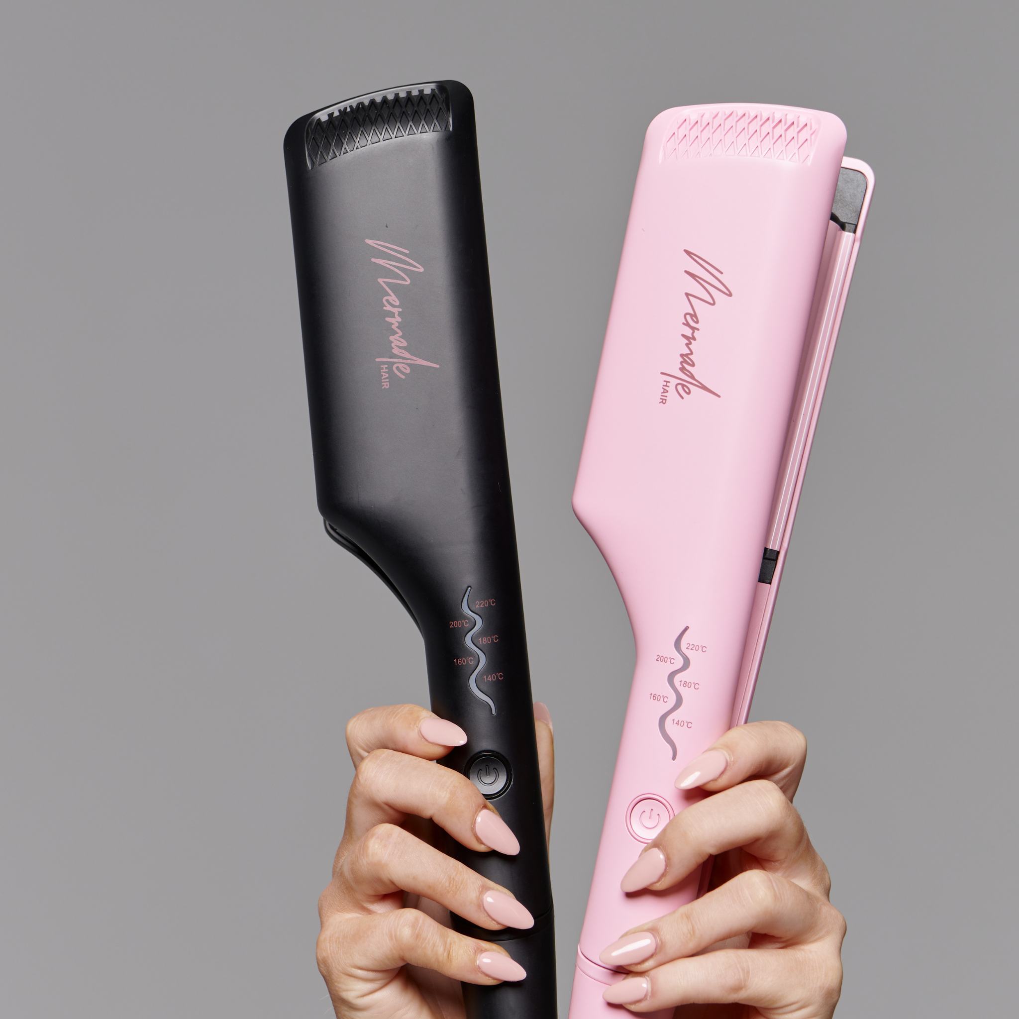 Mermade Hair Double Waver - Black and Pink