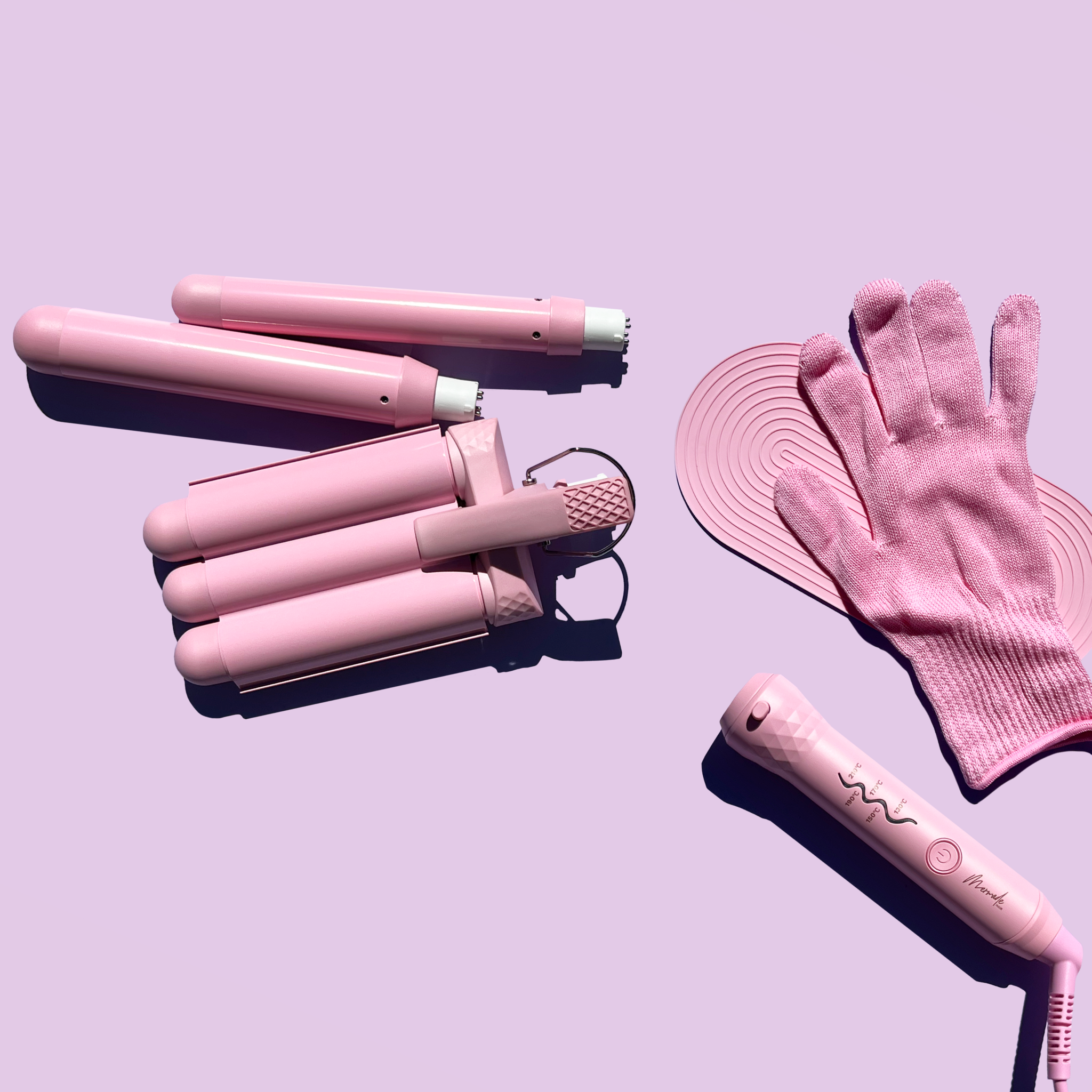 Interchangeable Style Wand for Glamorous Curls Mermade Hair