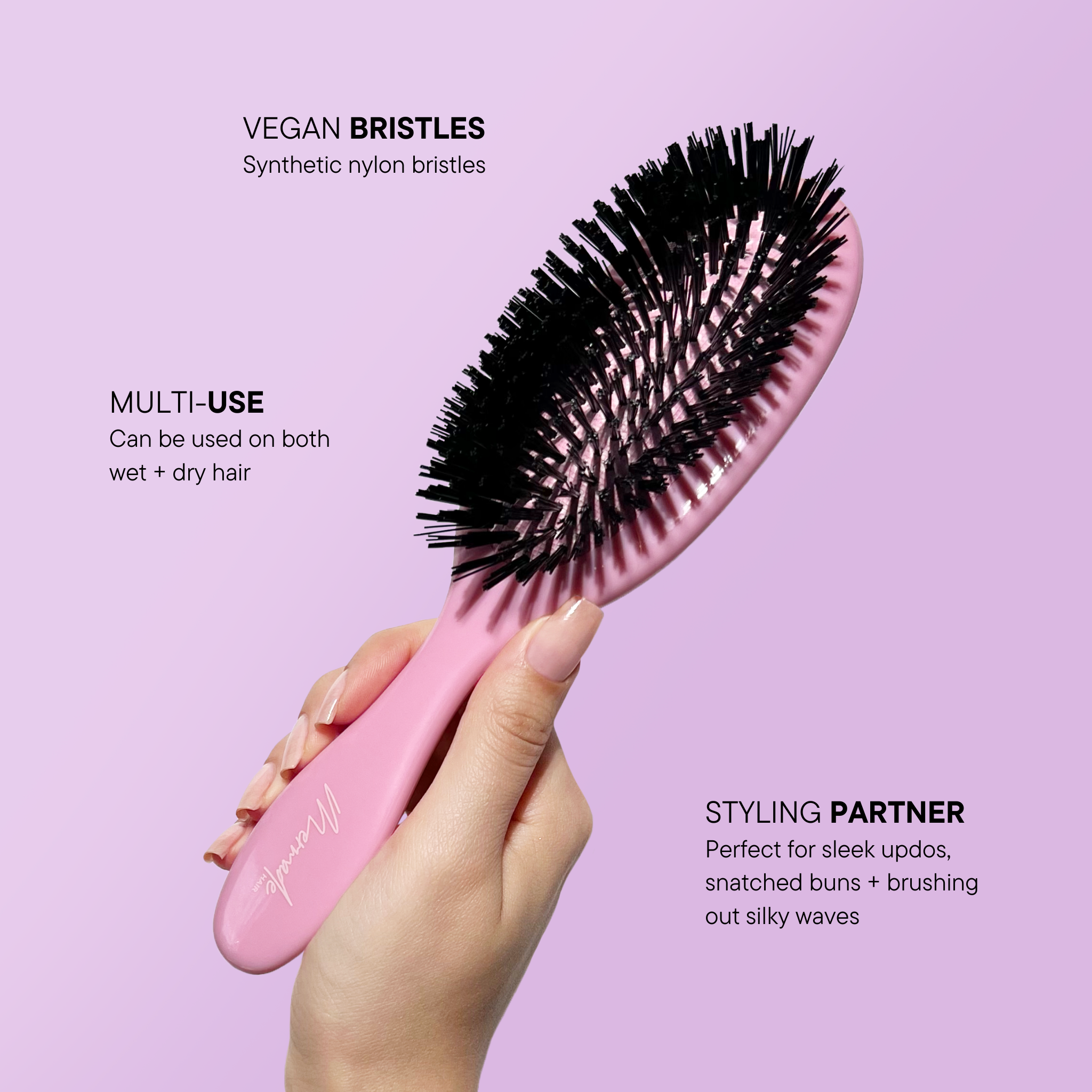 Features and benefits of the Mermade Hair Styling Brush