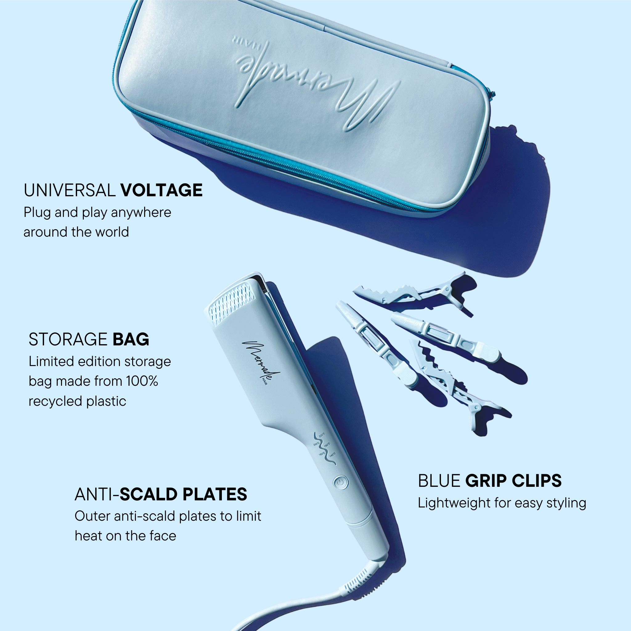 Features and benefits of the Mermade Hair Waves for Days Kit