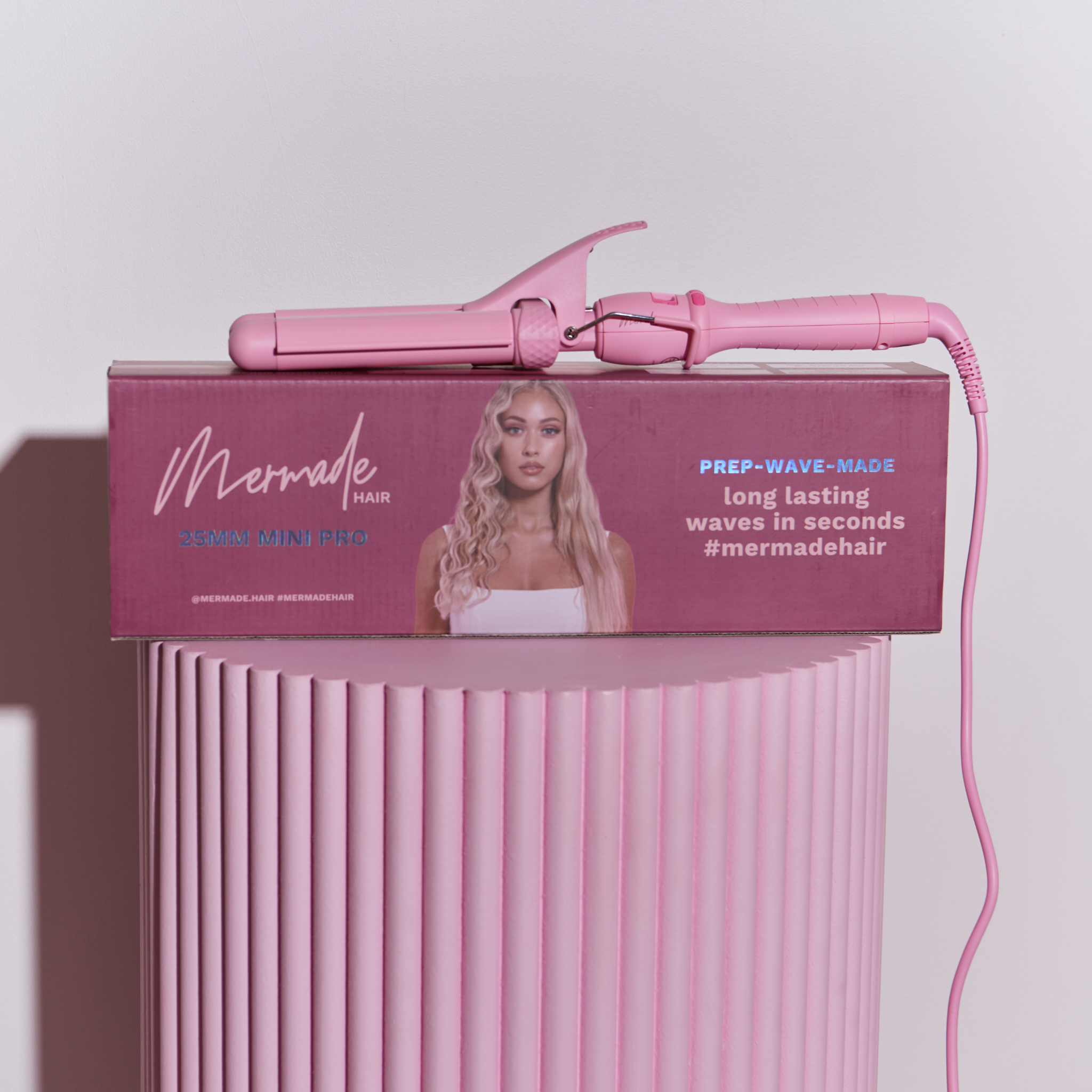 Mermade PRO Mini Hair Waver - 25mm Pink