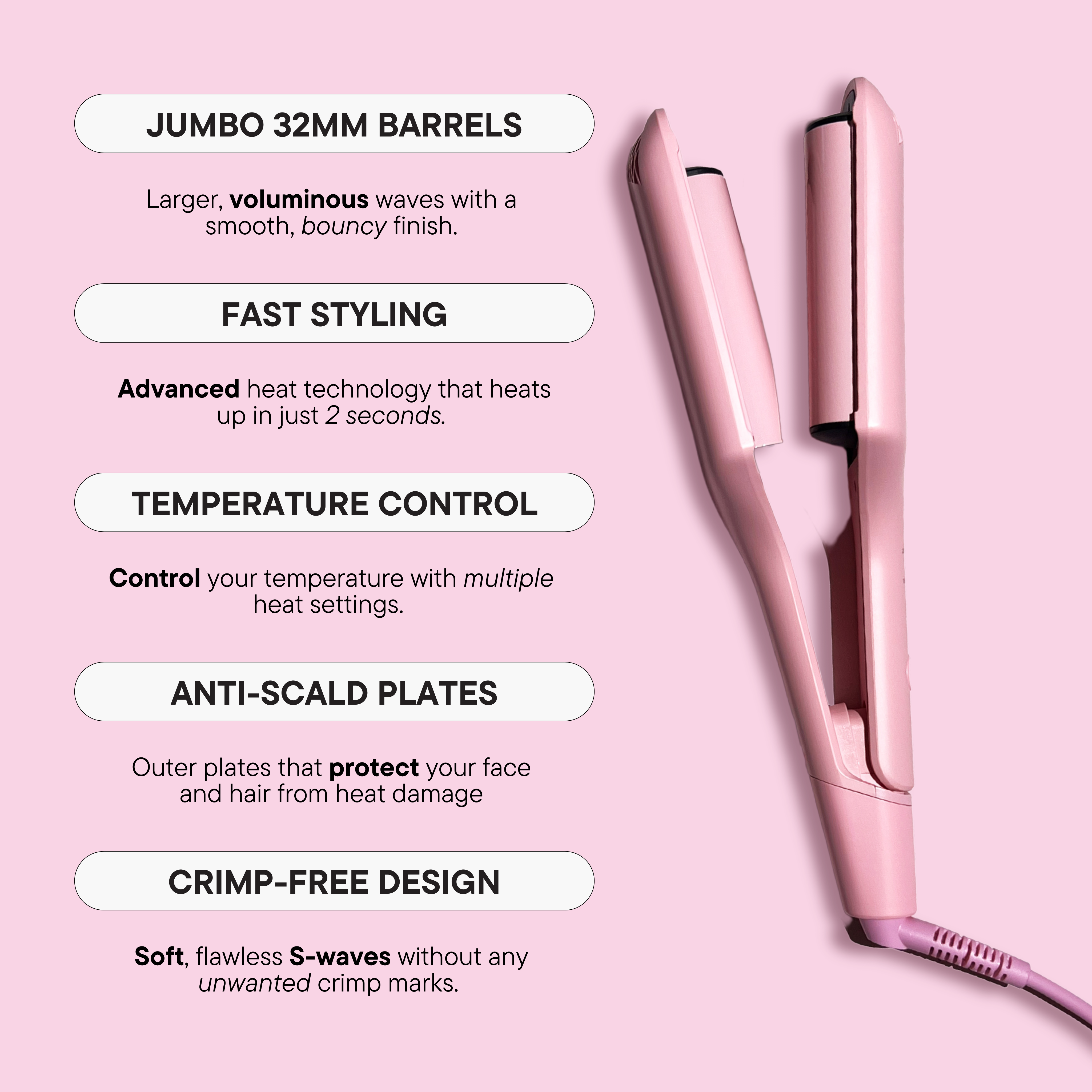 Double Waver Max - Pink