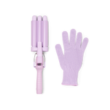 Mermade PRO Hair Waver - 22mm Cutie® Lilac flatlay with glove