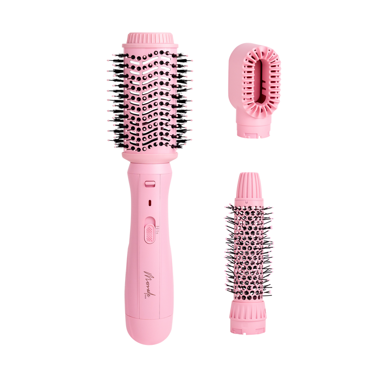 Mermade Hair Pink Interchangeable Blow Dry Brush  front flatlay