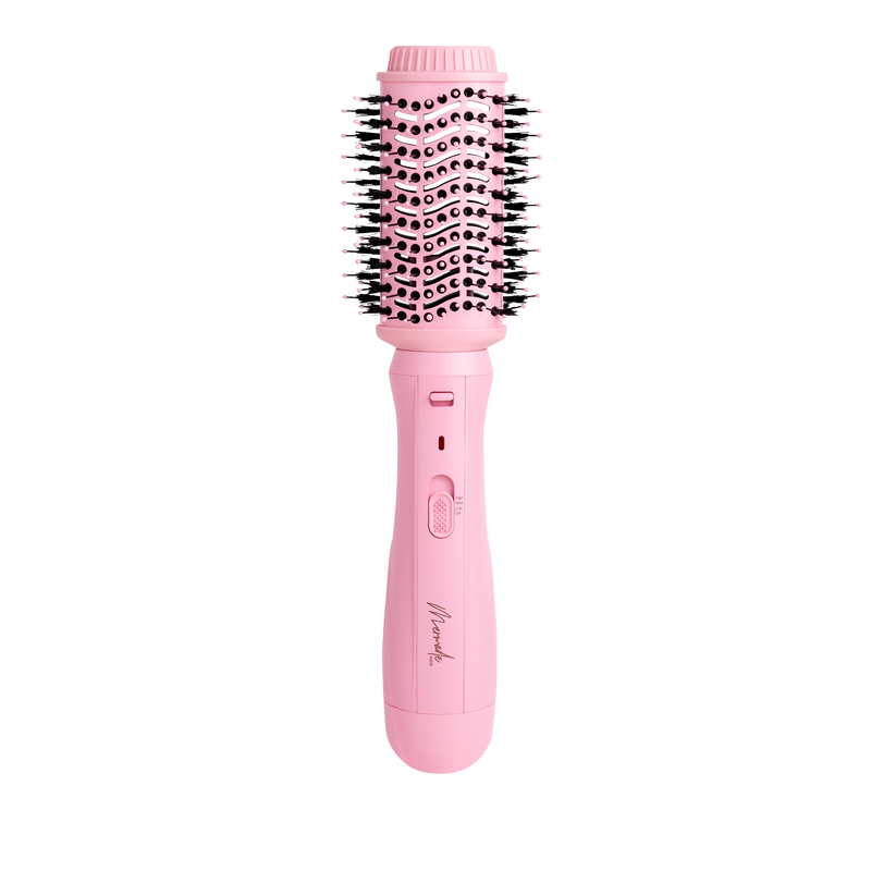 Mermade Hair Pink Interchangeable Blow Dry Brush with brush attachment