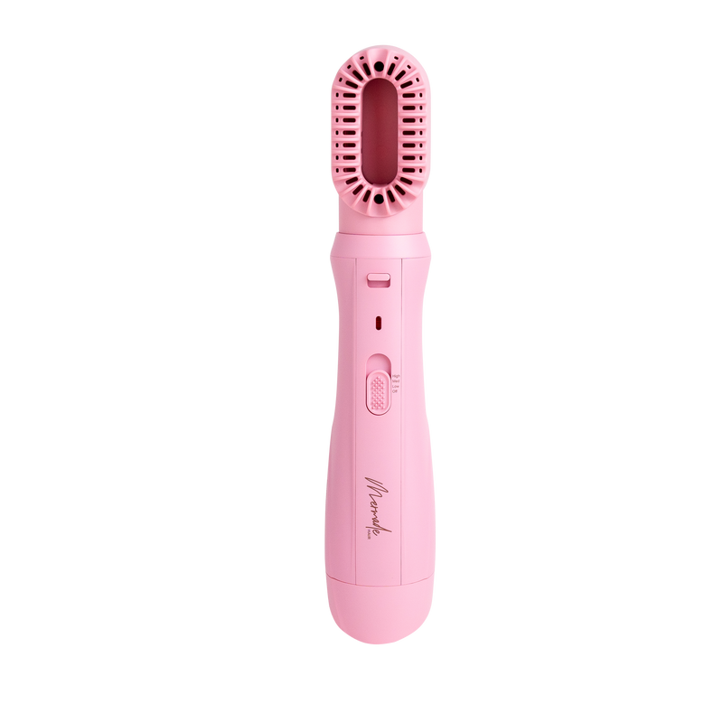 Mermade Hair Pink Interchangeable Blow Dry Brush with blow dry attachment