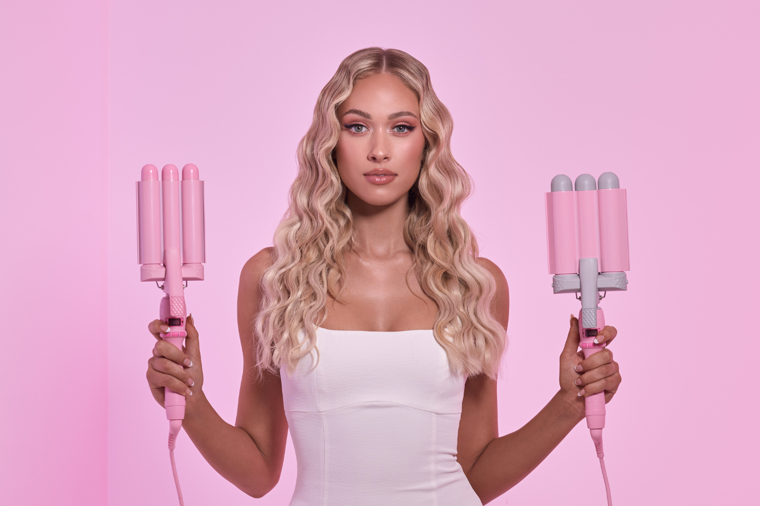 Triple Barrel 25mm Pro Mini Hair Waver Mermade Hair