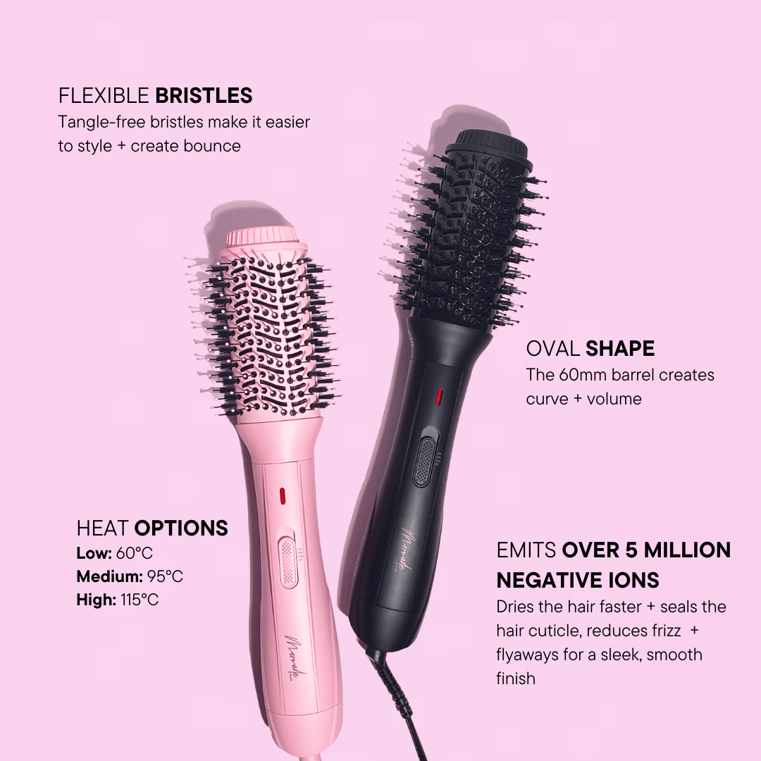Interchangeable Blow Dry Brush - Black