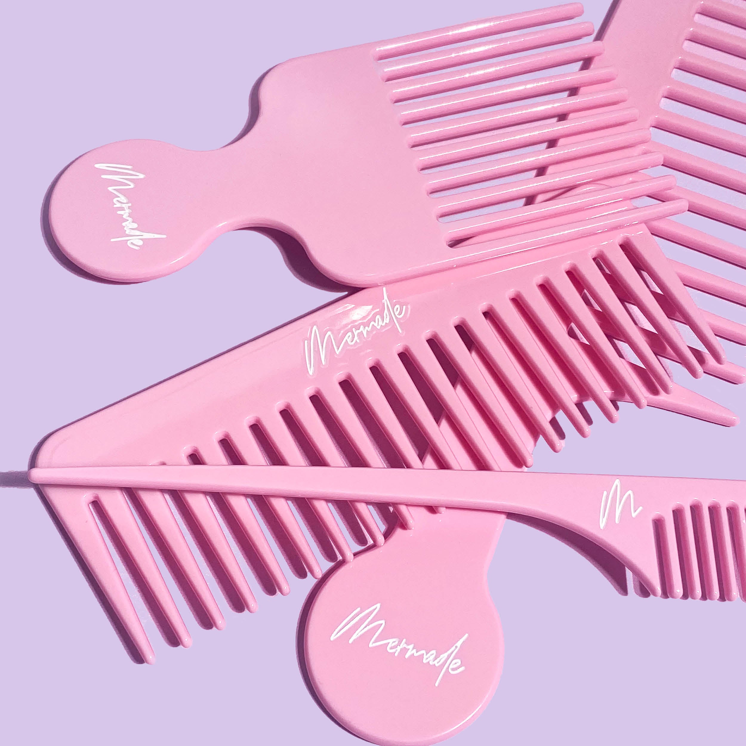 4 combs in Mermade Comb Kit 