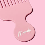 Close up of Afro Comb pink from Mermade Hair